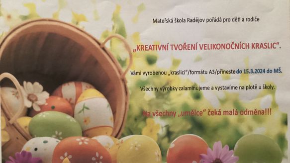 Kreativní tvoření velikonočních kraslic