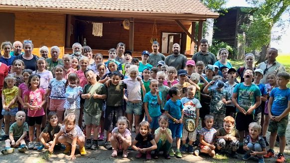 Dopoledne na chatě Lesance.
