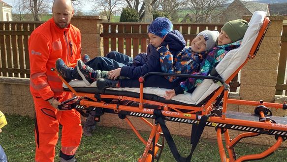 Den se záchranáři v MŠ.